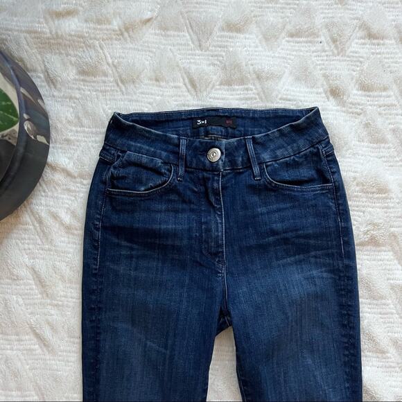 3X1 Channel High Rise Dark Wash Skinny Jeans - Picture 5 of 12